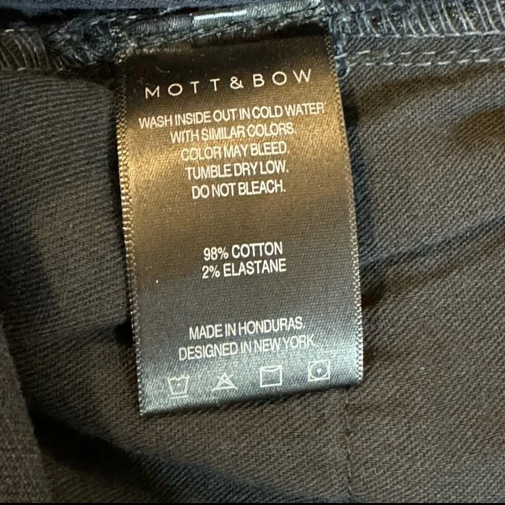 Mott & Bow Blue Mercer Straight Casual Soft Twill Denim Jeans Trousers Men 35x30